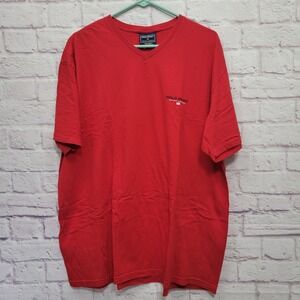 Polo Sport Ralph Lauren Red‎ Tshirt Mens XL Spellout Graphic Preppy Resortwear